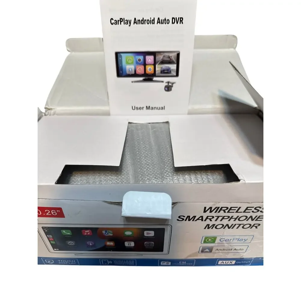 Carplay Screen 10.26 inch Screen Apple, Android, Music, Video Camera Dash Cam